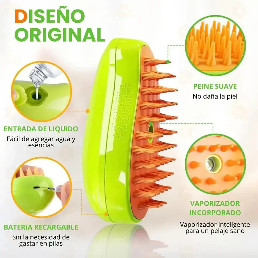 CEPILLO DE VAPOR PARA GATOS Y PERROS