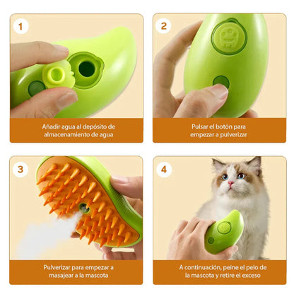 CEPILLO DE VAPOR PARA GATOS Y PERROS