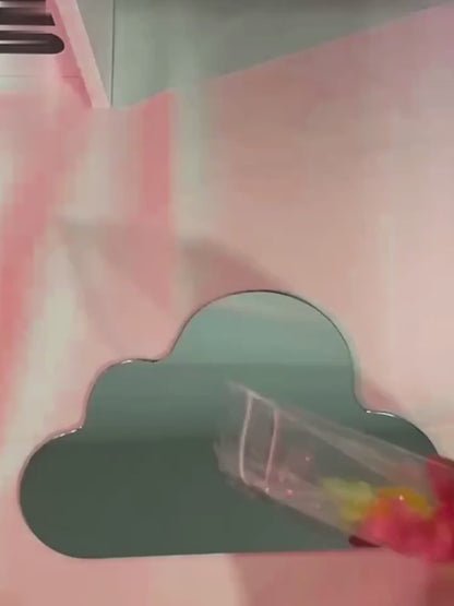 LÁMPARA DE TULIPÁN EN FORMA DE NUBE, CUBO Y CONCHITA